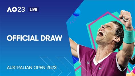 australian open 2023 draw pdf.